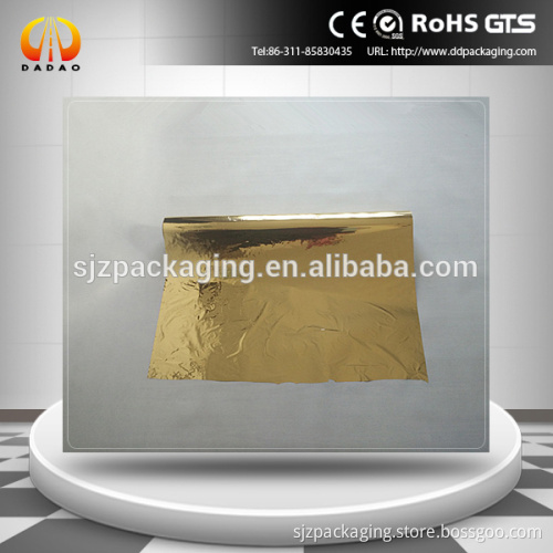 12 micron Gold Metalized Pet paperboard lamination film